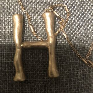 Janie Marie gold “H” with a 32” chain.